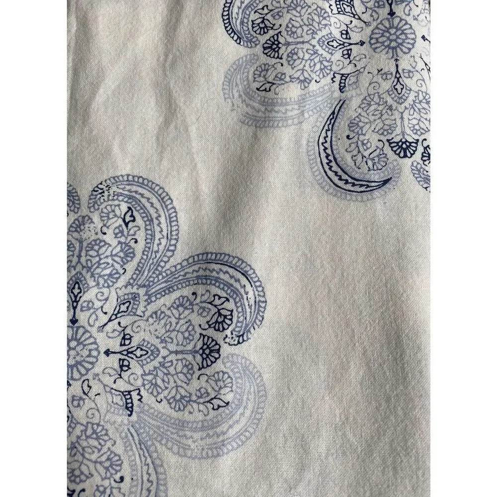 Threshold Paisley Flower Design Shower Curtain
